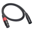thumbnail image 4 of Cable XLR de 3 hembras a 5 machos para micrófono, altavoz y línea de audio de 1 metro, 4 of 9