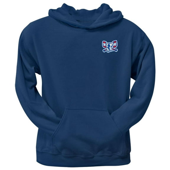Richmond Riverdogs - Mad Dog Crest Logo Navy Hoodie - 2X-Large