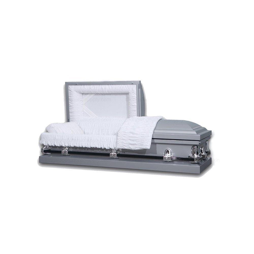 Casket Emporium, Funeral Casket, Oxford Silver Metal Casket Walmart