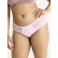 thumbnail image 2 of Joyspun Women's Microfiber and Lace Hipster Panties, 3-Pack, Sizes XS-3XL, 2 of 4