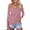 Pink, variant on Womens 3/4 Sleeve Cold Shoulder Blouse Dressy Casual Chain Strap V Neck Tunic Shirts Elegant Going Out Work Tops