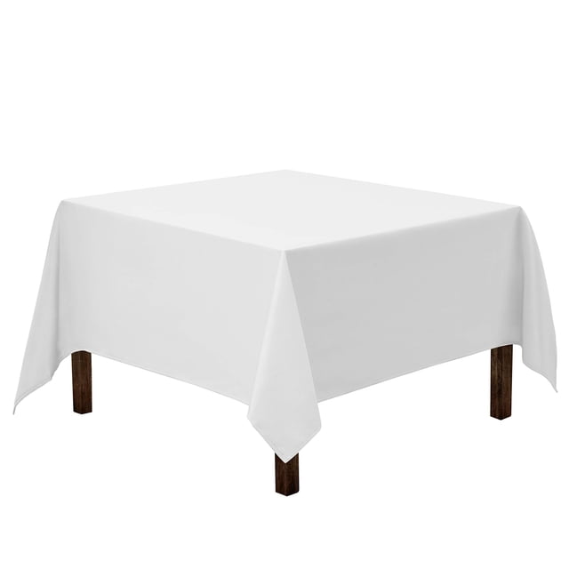 Mantel Gee Di Moda cuadrado 70x70 cm de poliéster blanco
