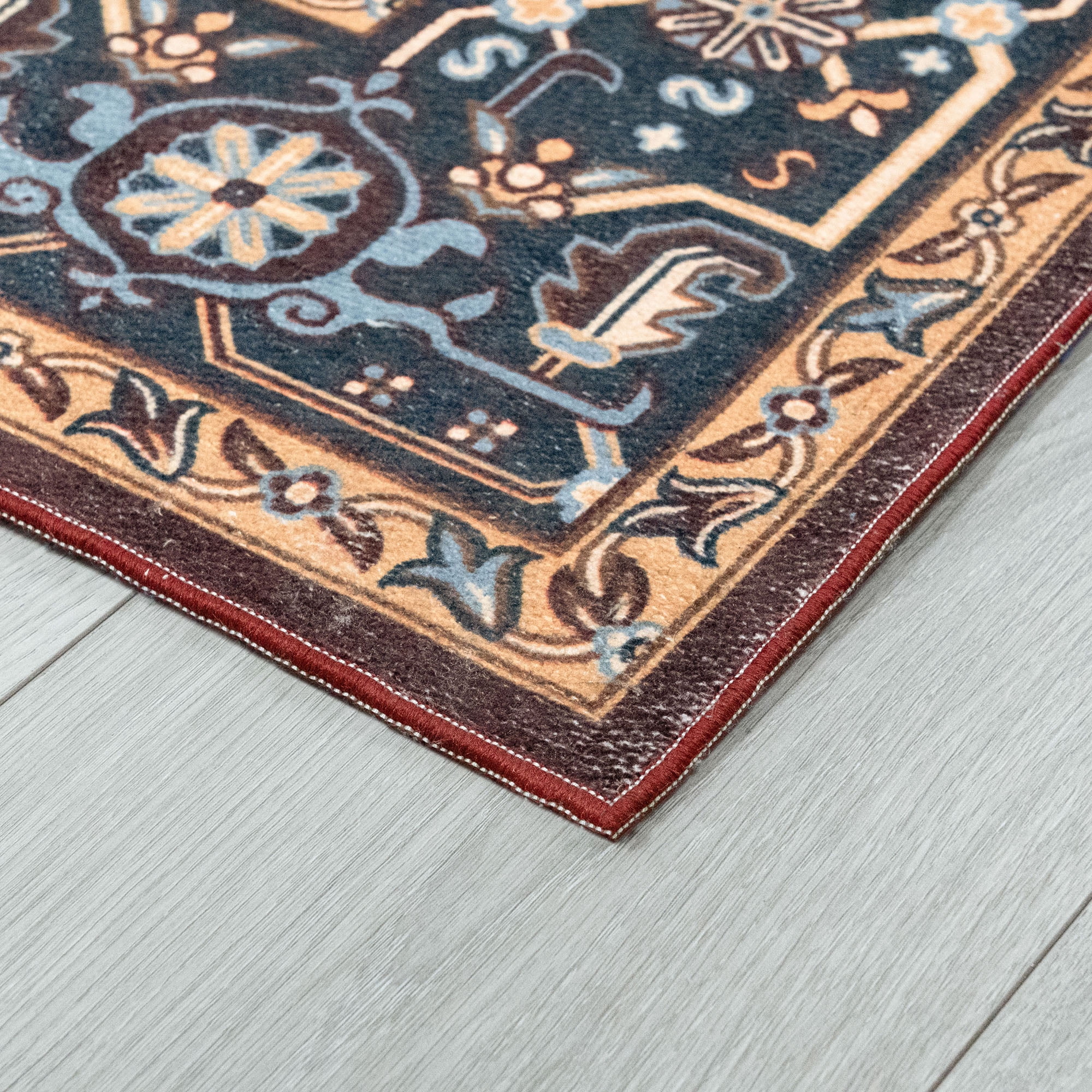 2x8 Modern Red Runner Rugs for Hallway | Indoor Entry, Entryway, Walkway or Kitchen Rug 2'3'' x 7'3''