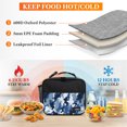 thumbnail image 4 of OPUX Insulated Lunch Bag for Kids, Reusable Lunch Box for School, Camo Blue, 4 of 8