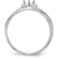 thumbnail image 2 of Solid 14k White Gold 1 Stone Family Ring Mounting no stones included - 2.1gm, 2 of 6
