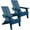 Navy, variant on Folding Adirondack Chairs Set of 2 Modern Plastic Chaises with Cup Holder for Outdoor Patio Garden Fire Pit