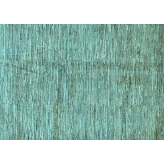Ahgly Company Indoor Rectangle Abstract Light Blue Modern Area Rugs, 2' x 3'