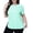 Light Green, variant on Workout Tops for Women Plus Size Short Sleeve Loose Fit Shirts Crew Neck Quick Dry UPF50+ Athletic Gym Yoga Light Pink 5XL