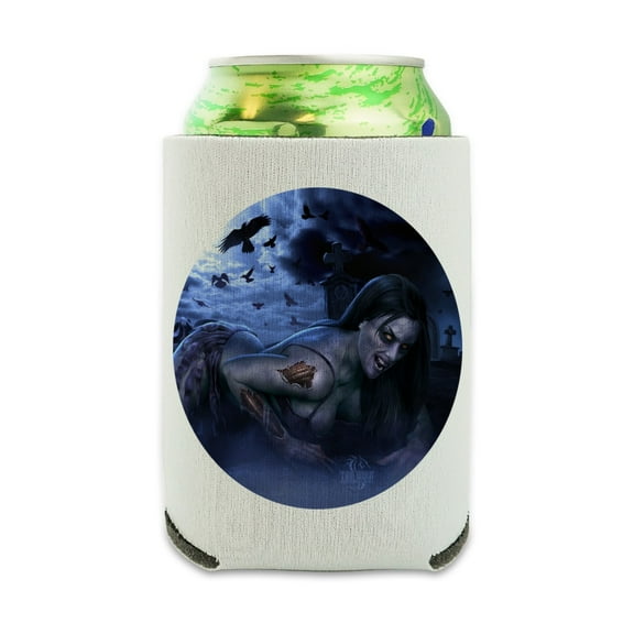 Hot Sexy Undead Dead Zombie Can Cooler - Drink Sleeve Hugger Collapsible Insulator - Beverage Insulated Holder