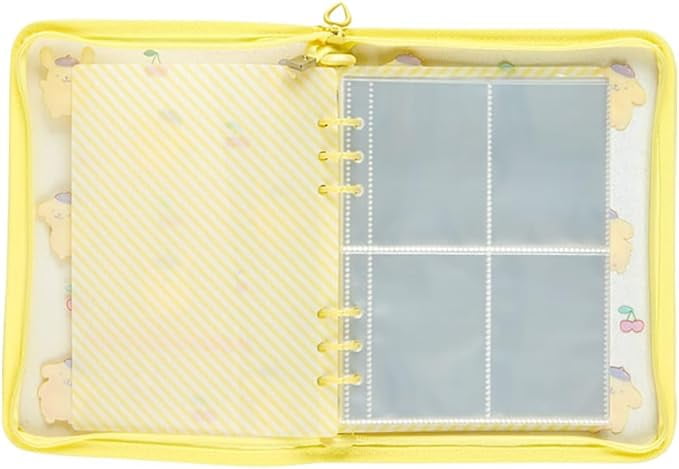 Sanrio 297933 Clear Binder Clear Plump 3D Pom Pudding POMPOMPURIN