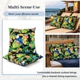 thumbnail image 6 of 18x18 Inch Outdoor Throw Pillows Set of 2, Waterproof & Fade-Resistant, Square Decorative Cushion For Patio Furniture, All Weather Outdoor Pillows (Tropical Flower Bird), 6 of 7
