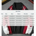 thumbnail image 6 of ZUKMRJPC Men's Patchwork Varsity Jacket Zipper Color Block Lightweight Waterproof Vintage Stand Collar Loose Windbreaker Jackets with Pocket, 6 of 6