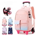 thumbnail image 3 of Bolsas Escolares Para Niños Con Carro De Rueda Mochila Extraíble Impermeable Rodante Equipaje Niñas, 3 of 4