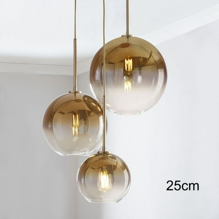 

Nordic Glass Ball Pendant Light Gradient Color Hanging Lamp Living Room Bedroom Bedside Bar Durable Nordic Glass Ball Gradient Color Hanging Lamp Living Room Bedroom Bedside Bar Pendant Light 25cm