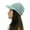 Mint Green, variant on Women Multicolor Stitching Outdoor Plush Hats Crochet Knit Beanie Cap Peaked Cap