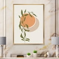 thumbnail image 2 of Designart 'Abstract Orange Moon and Sun With Tropical Leaf' Modern Framed Canvas Wall Art Print, 2 of 5