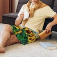 thumbnail image 5 of Sikiie Landscape With Sunflowers Mens Pajama Shorts, Lightweight Lounge Pant with Pockets Soft Sleep Pj Shorts for MenMedium, 5 of 6