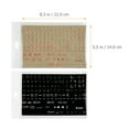 thumbnail image 4 of 2 Sheets Universal English Keyboard Stickers Laptop Keyboard Letters Replacements, 4 of 8