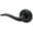 Black, variant on Kwikset 788Sellh Sedona Left Handed Non-Turning One-Sided Dummy Door Lever - Nickel