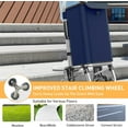 thumbnail image 4 of 2 in 1 Shopping Cart for Groceries, 110 lbs Grocery Cart on Wheels, Foldable Shopping Cart with 6 Wheels, Load-Bearing Hand Truck with Black Waterproof Bag for Shopping, Camping, Garden, 4 of 15