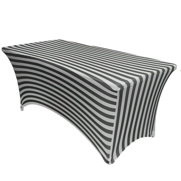 Your Chair Covers Stretch Spandex 8, Black And White Striped Chair Covers
