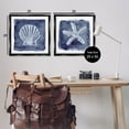 thumbnail image 4 of Stupell Industries Shell & Starfish Impressions Nautical & Beach Painting Black Floater Framed Canvas Art Print Wall Art, 25 x 25, Set of 2, 4 of 10