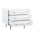 thumbnail image 4 of Table de Nuit en Bois d'Acacia Blanc Trident, 4 of 8