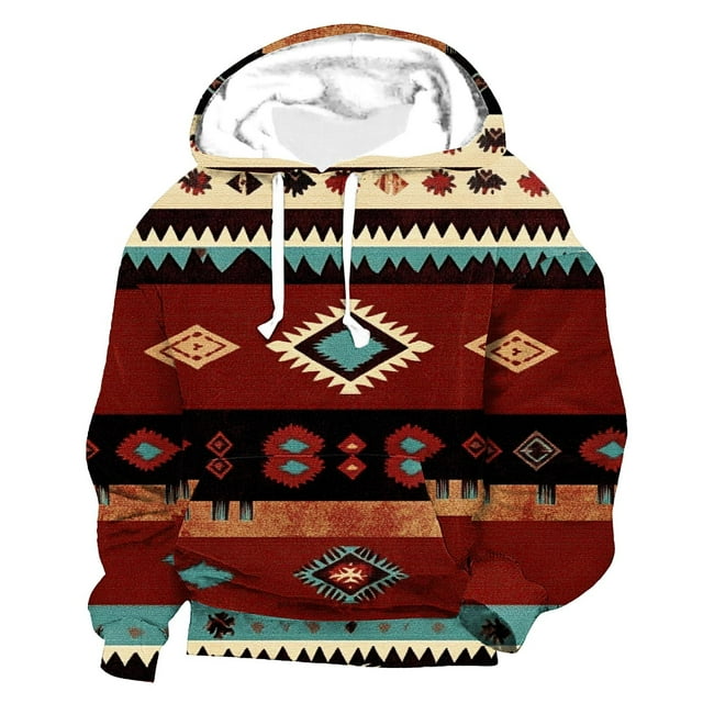 Sudadera con capucha para hombre, estilo empalme, estampado de movimiento, manga larga, blusa de poliéster para hombre