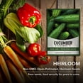 thumbnail image 7 of Cucumber Seeds for Planting - Marketmore 76 - Cucumis sativus Heirloom, Non-GMO Vegetable Variety- 1 Gram Seeds Great for Outdoor Gardening by Gardeners Basics, 7 of 7