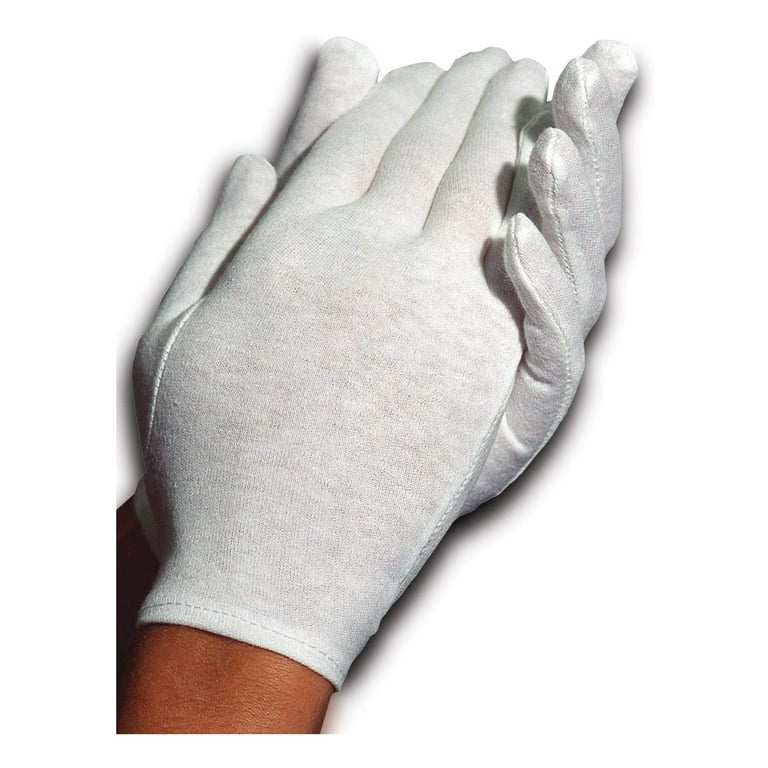 Cara Moisturizing Eczema Cotton Gloves Fits Fiber Hands, Large