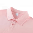 thumbnail image 6 of KAUOD Boys Girls Oversized Polo Shirt Short Sleeve School 𝗨niform Pullover Tops Summer Basic Plain Trendy Shirts, 6 of 8