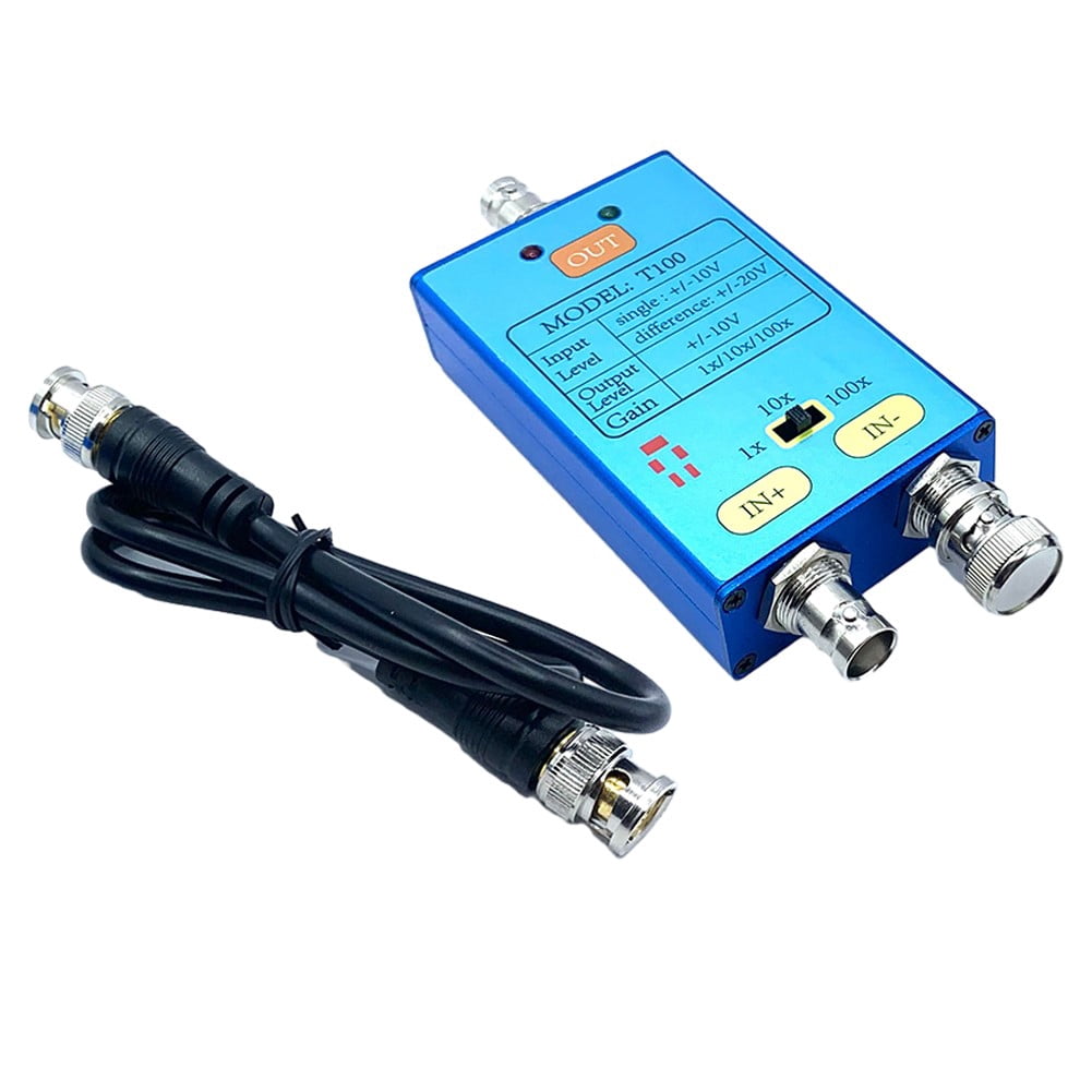 T100 1X/10X/100X Oscilloscope Differential Probe 10M Bandwidth to Amplify Signal