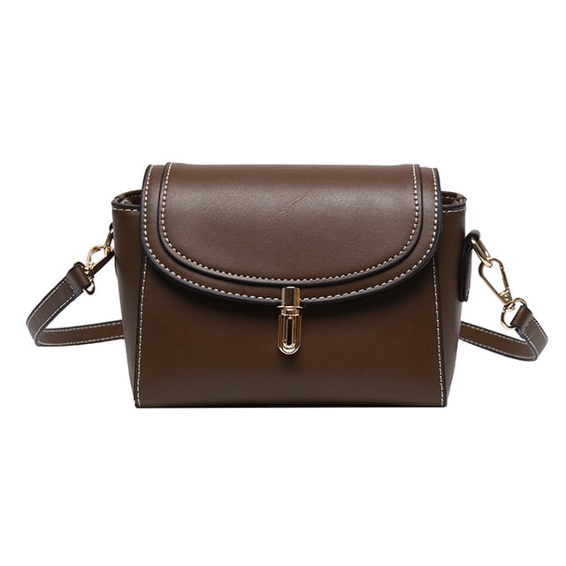 Bolso bandolera pequeño para mujer, bolso de mano con correa de cadena, bolso de hombro, café:;:;