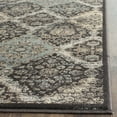 thumbnail image 3 of SAFAVIEH Vintage Merrick Damask Runner Rug, Black/Light Blue, 2'2" x 8', 3 of 7