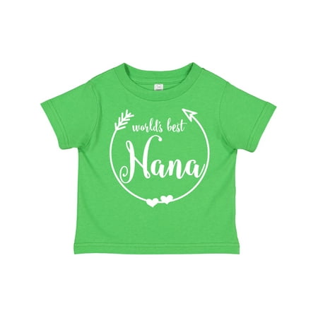 

Inktastic World s Best Nana (White) Gift Toddler Toddler Girl T-Shirt