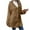Coffee, variant on Fall Outfits for Women 2025 Cardigan Sweaters for Women Winter New Long Sleeved Hooded Warm Jacket Solid Color Button Plush Top Jacket
