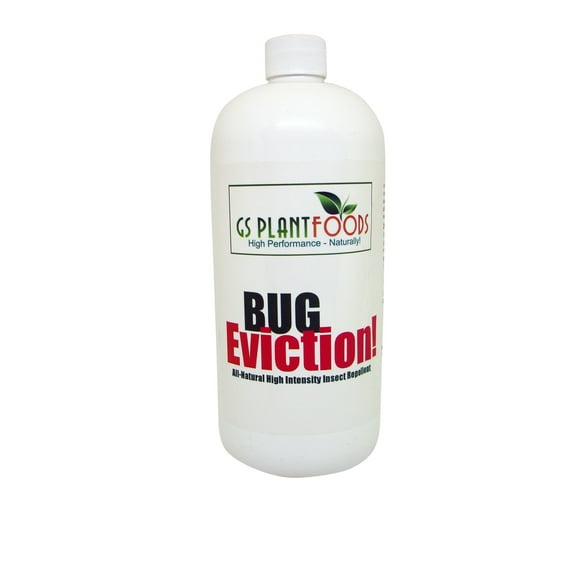 Bug Eviction - Organic Garden Pest Control, Natural Pest Killer Pesticide for Garden Plants, Vegetable, Evicts Moth, Caterpillars, Aphid, Earwigs - Organic Pest Control - 1 Quart of Concentrate