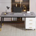 thumbnail image 4 of Game Slate Office Desks Simplicity Computer Luxury Home Office Desks Study Bedroom Escritorio Ordenador Work Furniture QF50OD My Lux Decor Round, 4 of 30