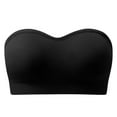 thumbnail image 4 of Riforla Women's Comfortable and Bra Wrapped Chest Strapless Non Wrapped Bra Bras for Women Black XL, 4 of 7