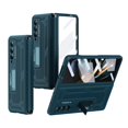 thumbnail image 1 of MonsDirect for 7.6 inch Samsung Galaxy Z Fold 4 5G 2022 Case, Anti-Fall Shockproof Hard PC Back Shell with Kickstand, Shell Membrane Integrated & Soft TPU Retractable Hinge for Galaxy Z Fold 4, Green, 1 of 7