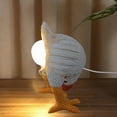 thumbnail image 4 of SSNTSY Chicken Egg lamp Lifelike Rooster Lamp Resin Hilarious LED Desk Lamp for Shelf Bedside Table or Study, 4 of 8