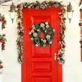 thumbnail image 5 of 13.7 Inch Artificial Christmas Wreath with Ball Ornaments, Frosted Holiday Decor with Pinecones and Berries for Front Door, Wall and Window, 5 of 5