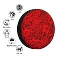 thumbnail image 5 of Gaeub Red Rose 14-17in Tire Cover, Spare Tire Cover, for Camper Caravan, Trailer, Car, Truck, SUV, Jeep - 15 inch, 5 of 9
