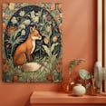 thumbnail image 2 of Nordic Rustic William Morris Fox Wall Art,William Morris Cute Fox Print Painting,Vintage Animal Wall Art Poster Decor Nature, Wildlife Themed Vintage Inspired Animal Decor,William Morris, 2 of 3