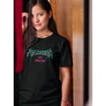thumbnail image 2 of Madness Of Metal W Thunder Shaped T-Shirt Women -Image by Shutterstock, Female Medium, 2 of 4
