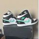 thumbnail image 1 of NIB Men N I-K-E A i r-Jor-dan 1 Mid Shoes White Green Glow Black DQ8426 103, 1 of 6