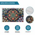 thumbnail image 6 of Vintage Flower Placemats Set of 12, Boho Abstract Colorful Ethnic Floral Placemats for Dining Table, Place Mats for Kitchen Tabletop, Waterproof Wipeable Dining Table Mats Set, 6 of 9