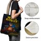 thumbnail image 3 of The Wild Robot Bolso de tela con estampado de lienzo para mujer, bolsa de compras reutilizable y estética, con cremallera interior, regalo para mujer,38*45cm., 3 of 6