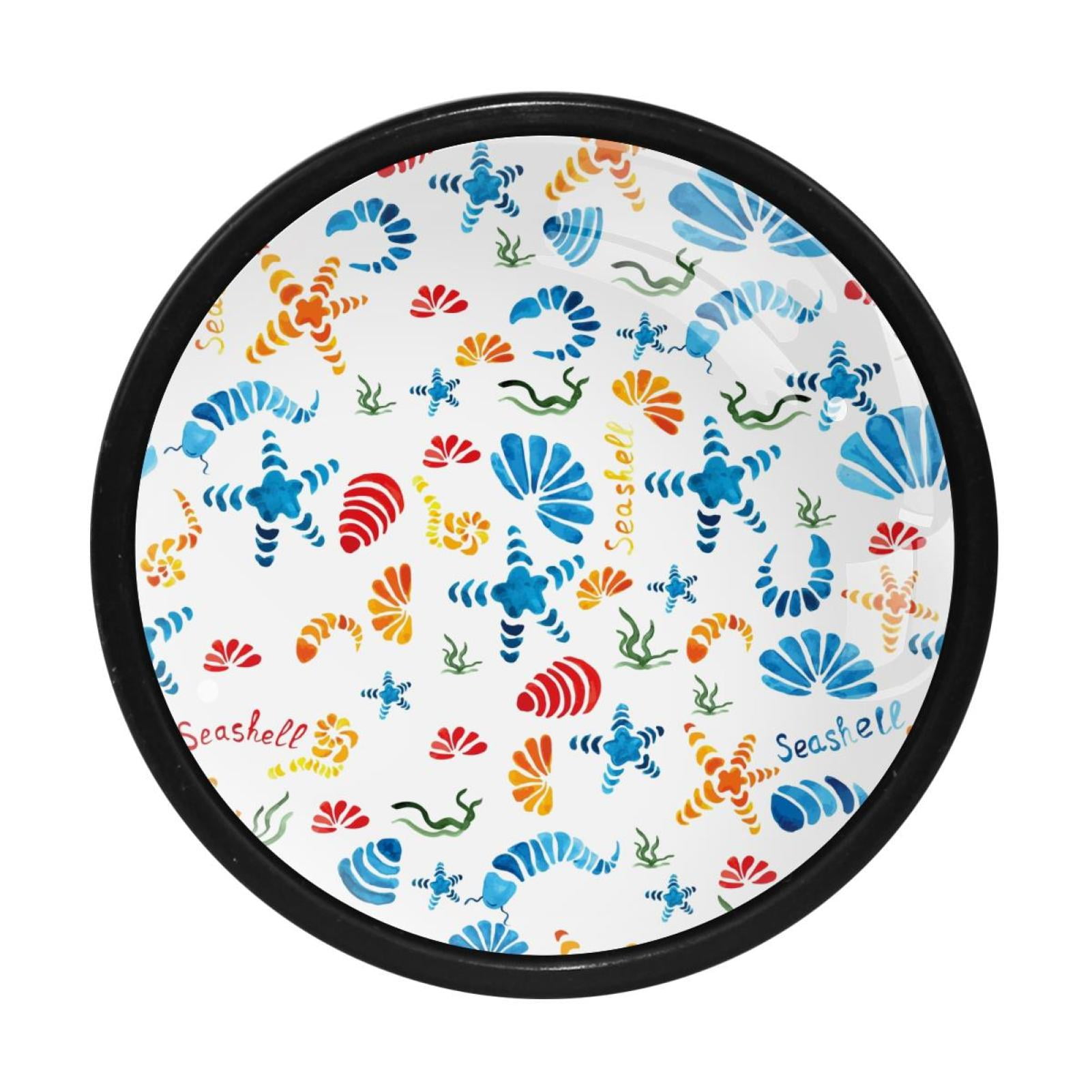 4 Pcs Sea Shells Knobs for Kitchen Cabinet Cupboard Dresser Bookcase ...