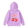 thumbnail image 2 of sususu Girls Graphic Hoodies Oversized Preppy Clothes Cute Graphic Print Cropped Sweatshirt Children Fall Winter Hoodie for Boys or Girls, 2 of 4